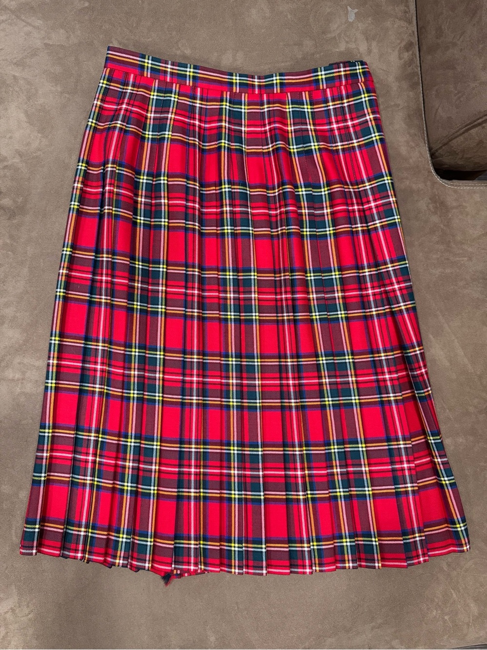 Vintage Strathmore Tartan Wool Kilt Skirt - Picture 7 of 10